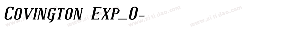 Covington Exp_0字体转换